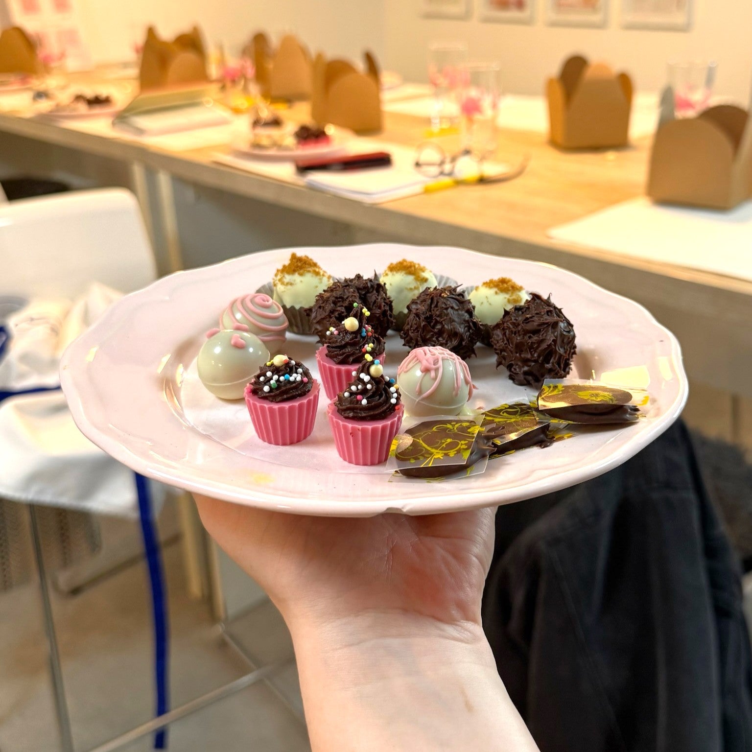 Geburtstags-Backparty mit Pralinenherstellung