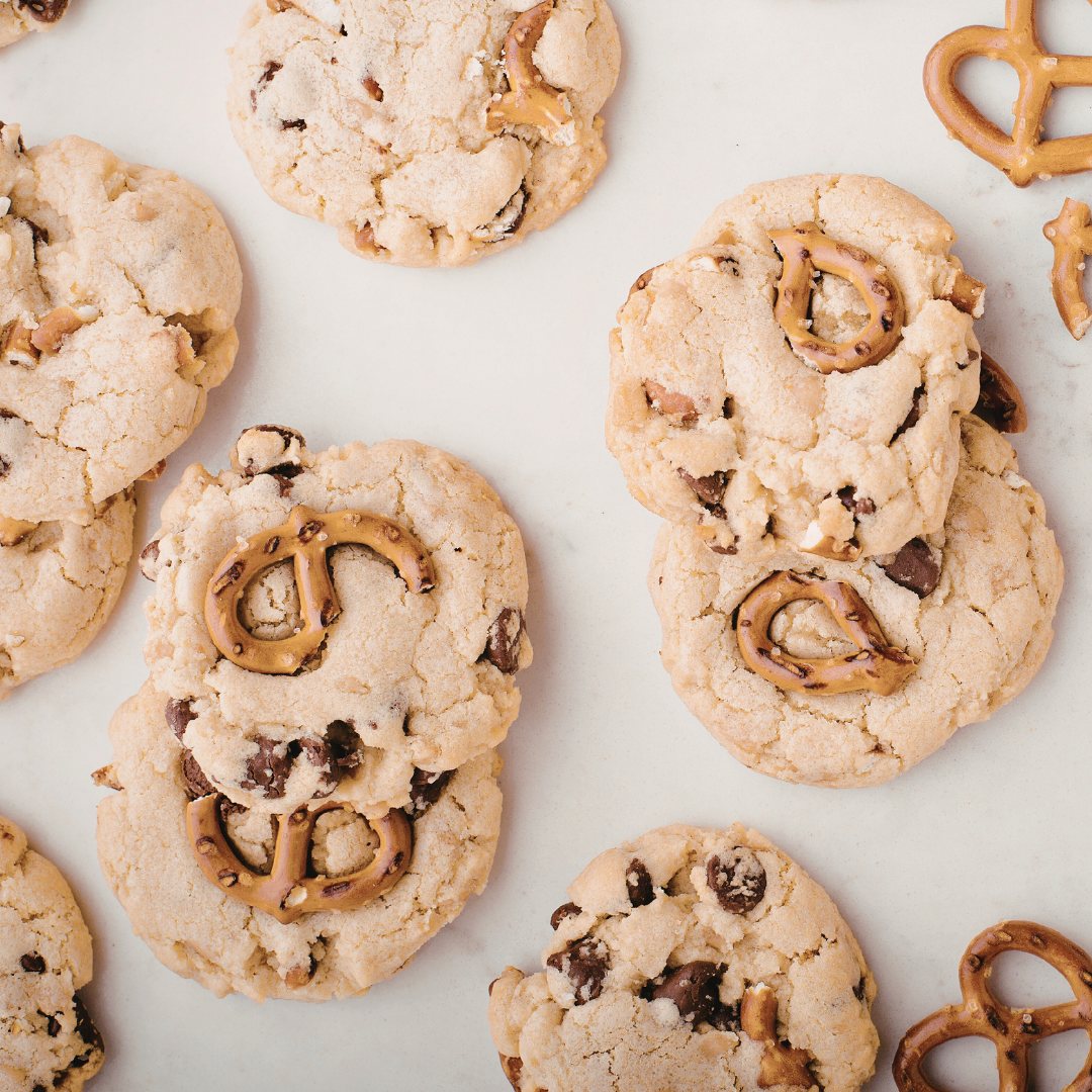 Pretzel-Nussbutter-Marshmallow Cookies