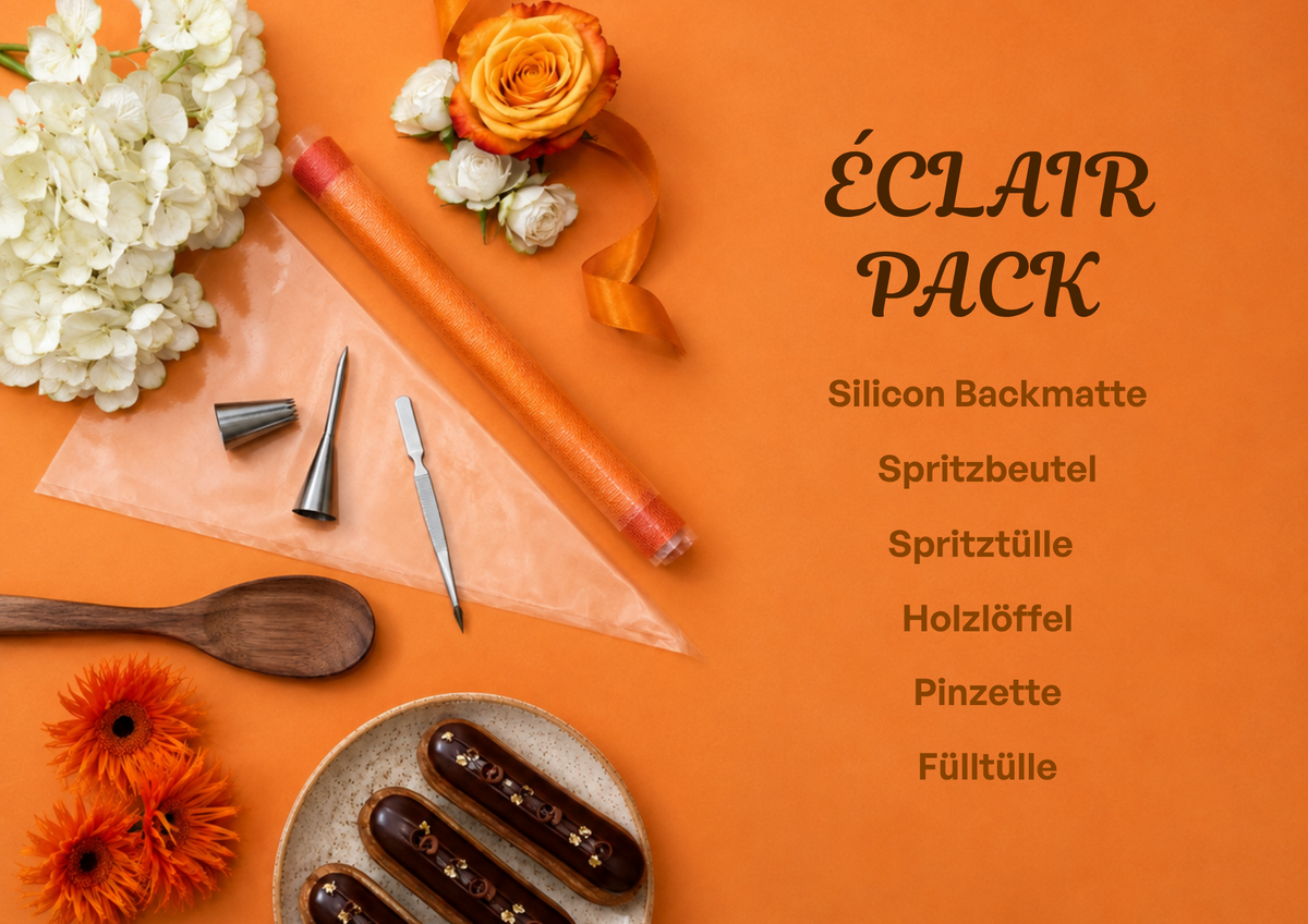 Inhalt des Eclair Backsets zum backen
