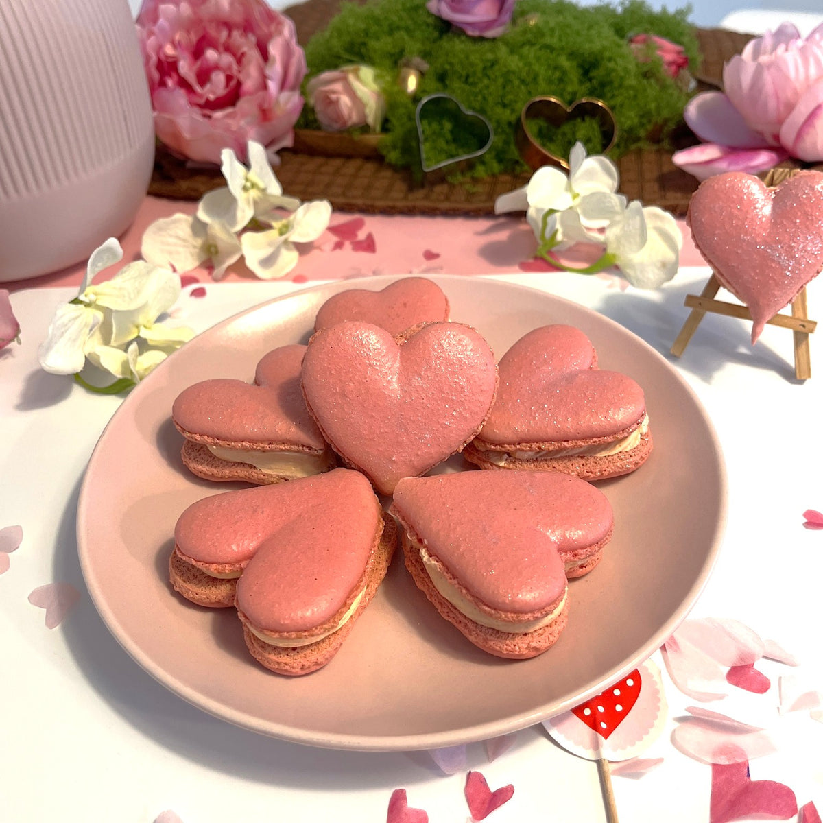 Valentinstag Backkurs: Herz-Macarons und Brownies