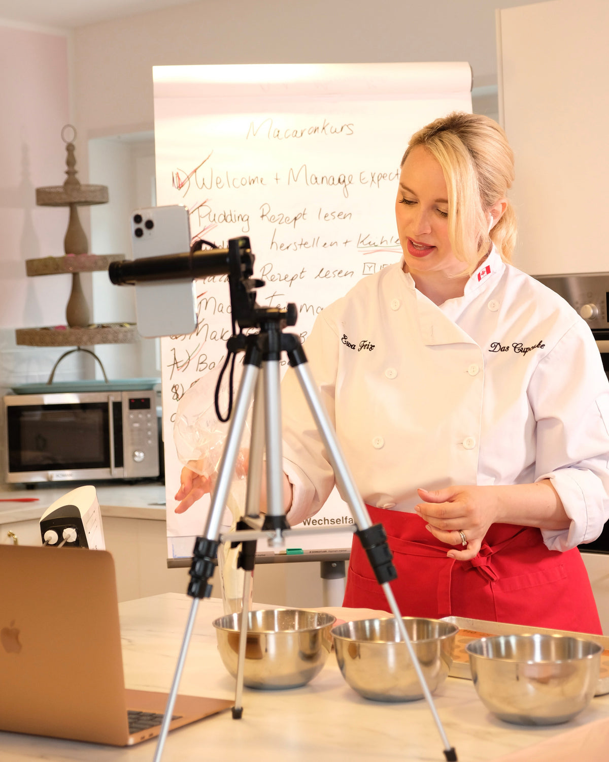 Virtuelle Firmenveranstaltung mit Macarons