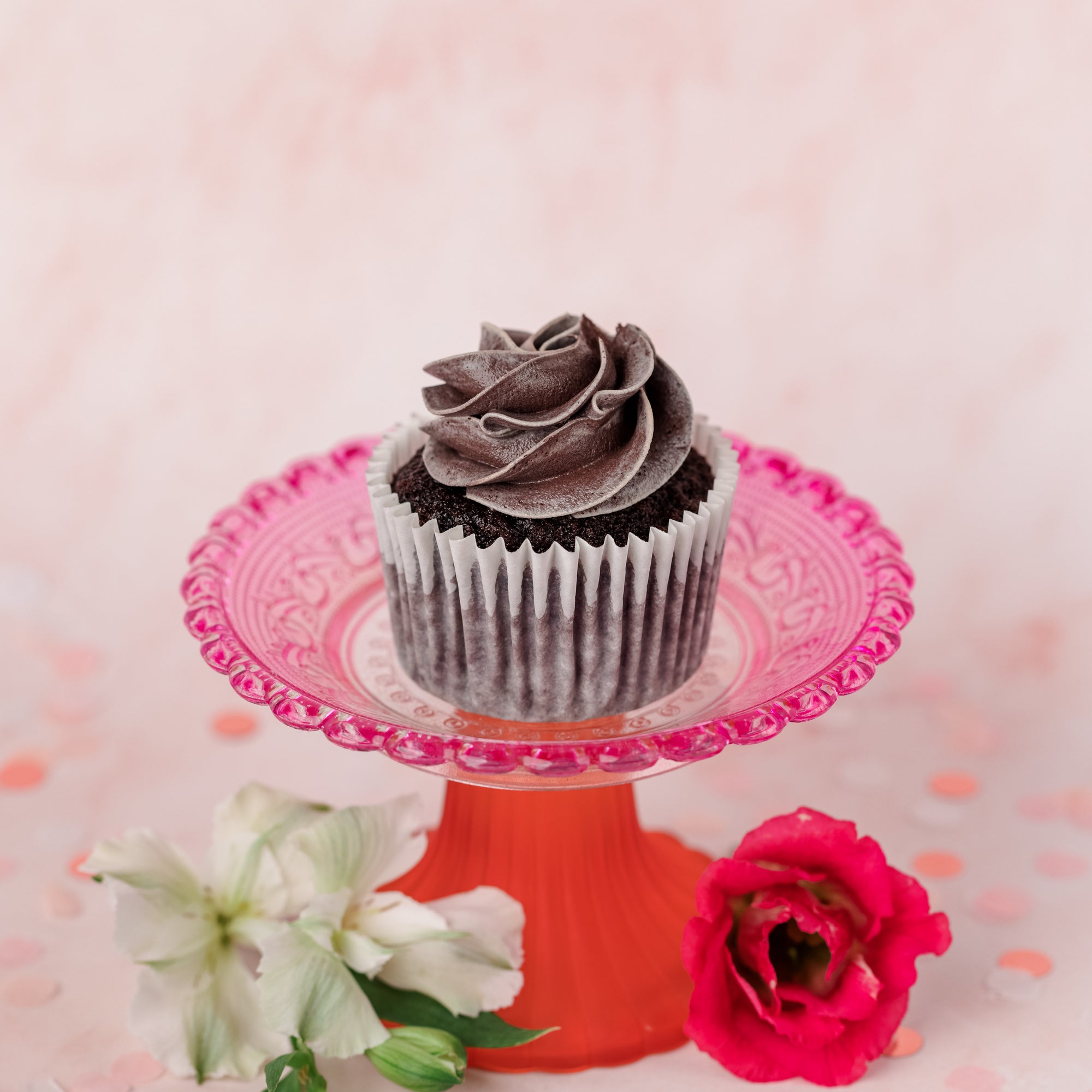 Belgian Chocolate Cupcakes with Chocolate Buttercream