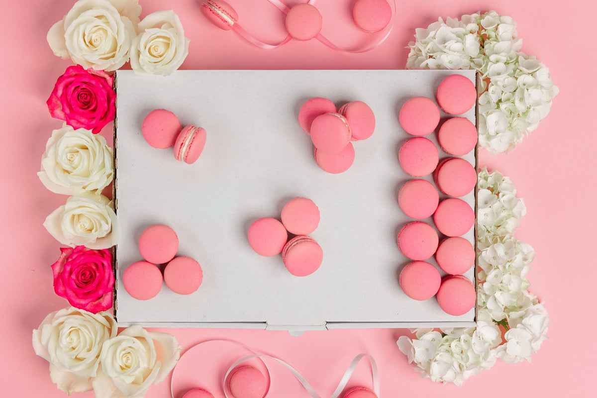 Virtuelle Geburtstags-Backparty mit Macaron-Box