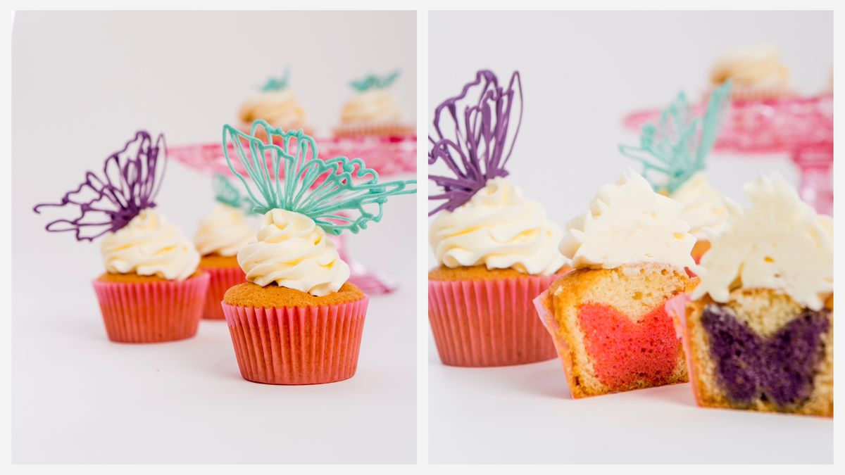 Individually designed cupcake