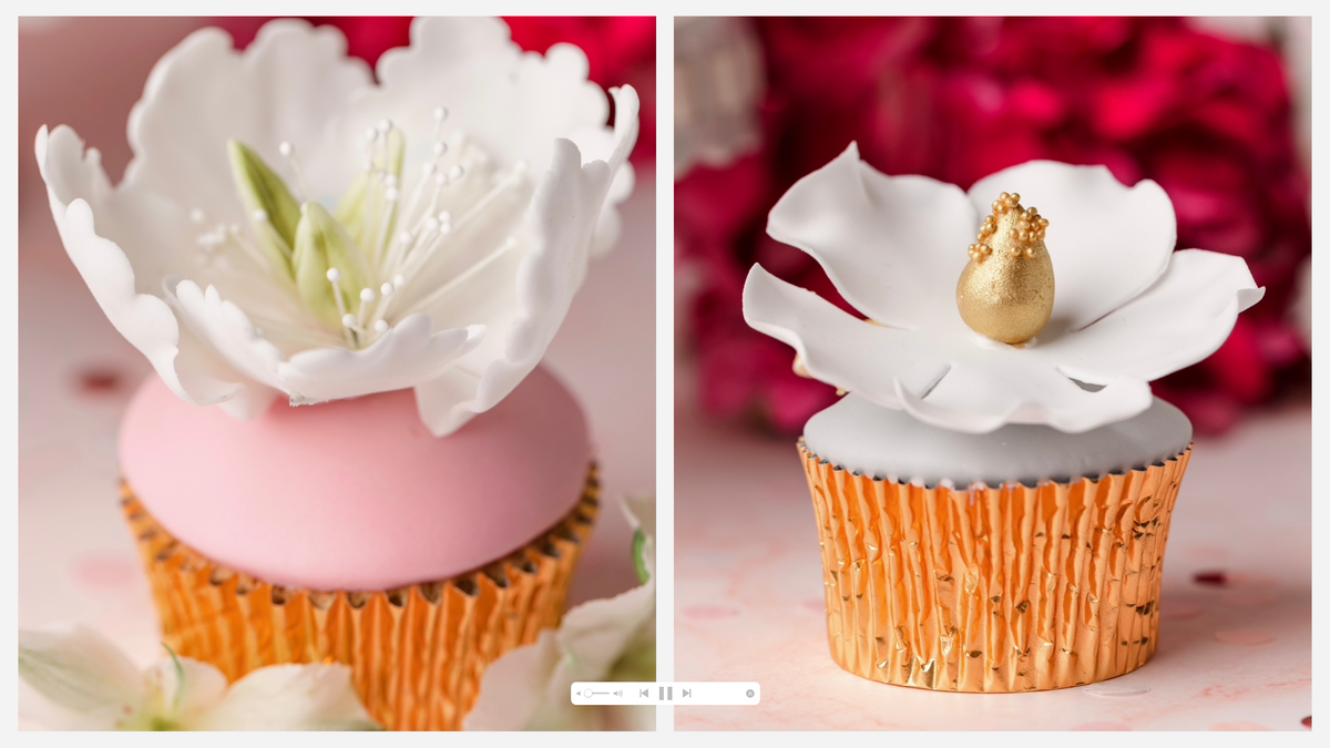 Individually designed cupcake