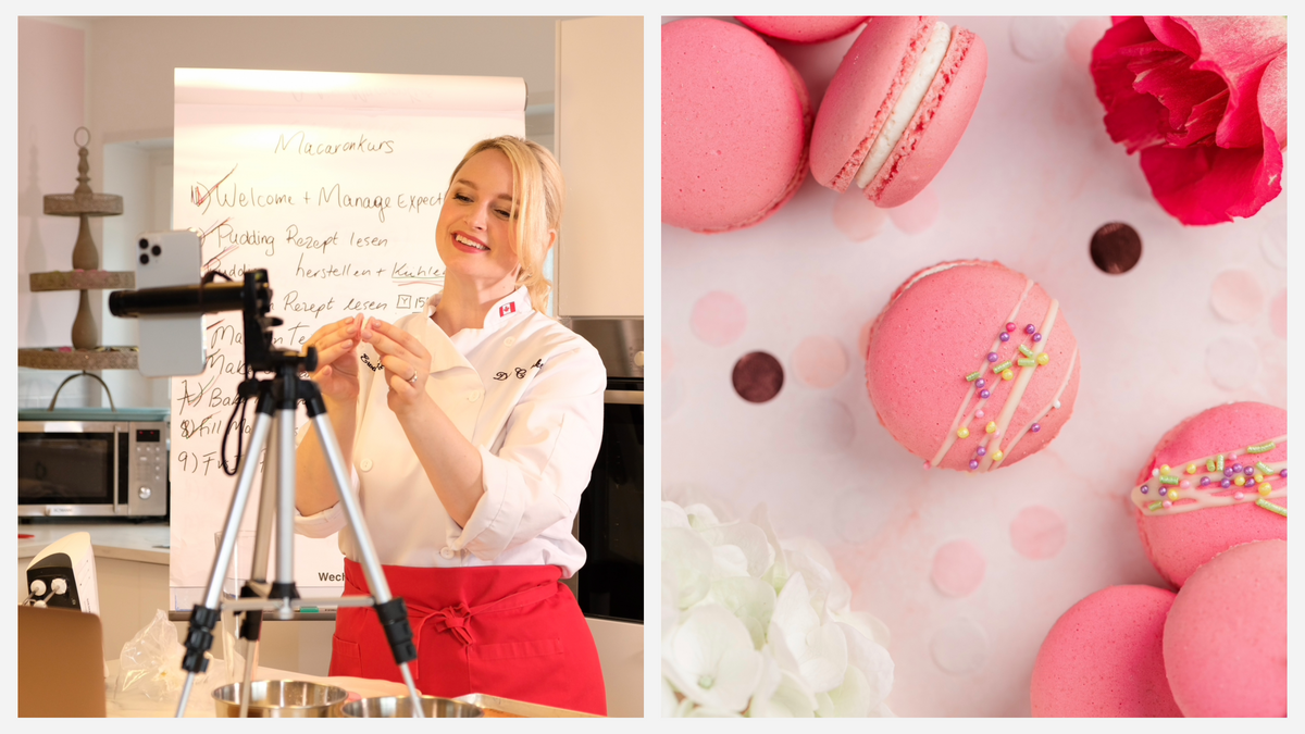 Virtuelle Geburtstags-Backparty mit Macaron-Box